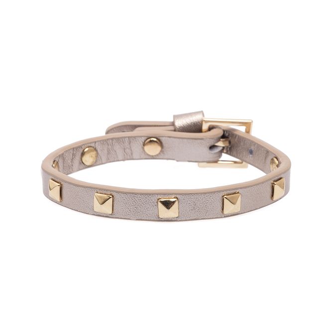 Hovedbilde Metallic Leather Stud Bracelet - Mini