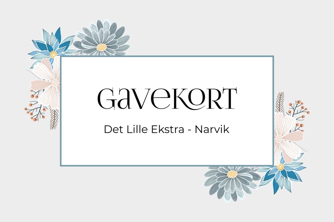 Det Lille Ekstra narvik, nettbutikk, netthandel, shopping,, tjenester, personlig veiledning, klær, mote, tilbehør, gavekort, giftcard, gift, gave, digital gavekort